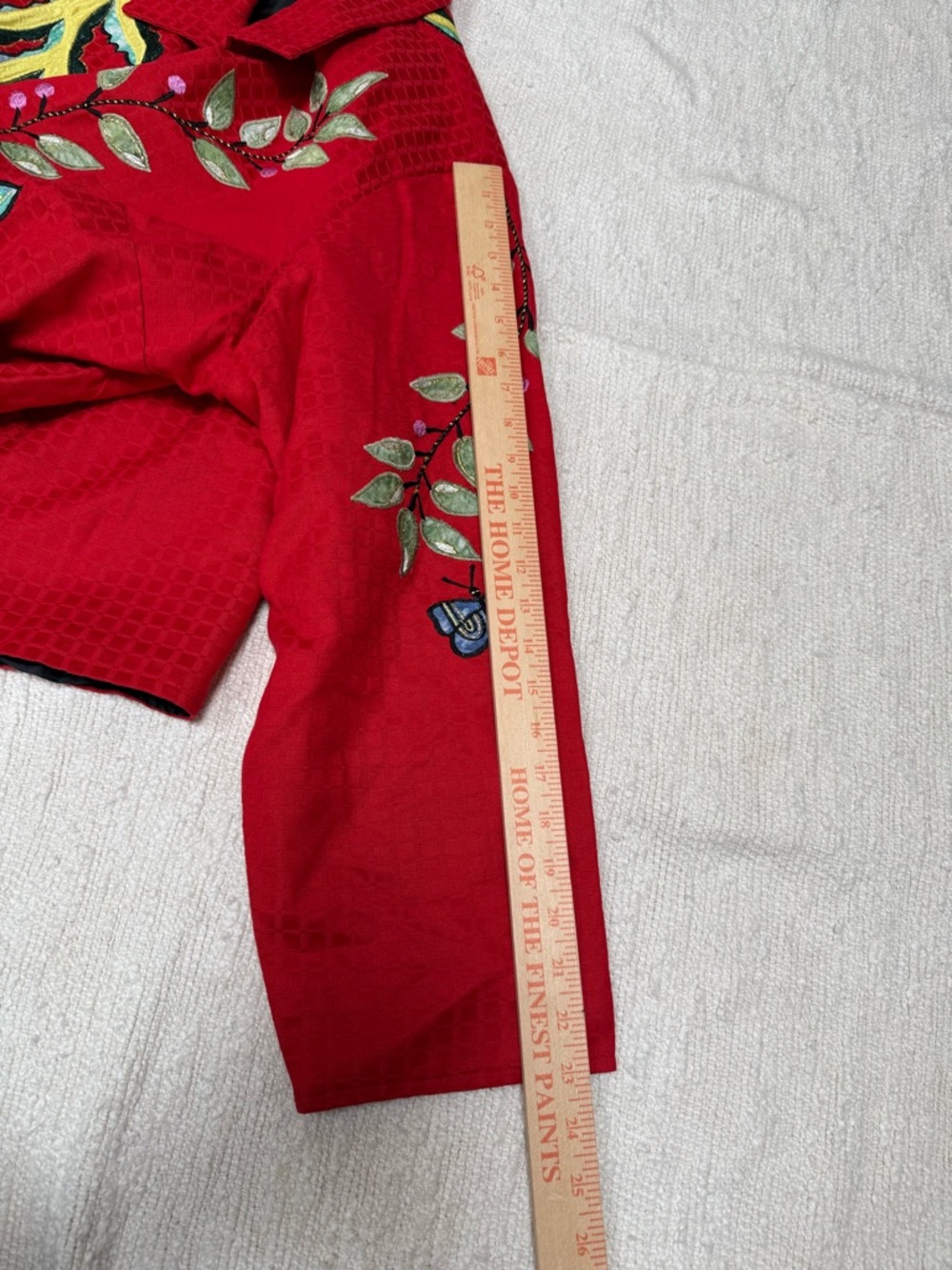 Maggie Barnes Embroidered Red Women's Jacket blazer size 3X - Picture 8 of 9